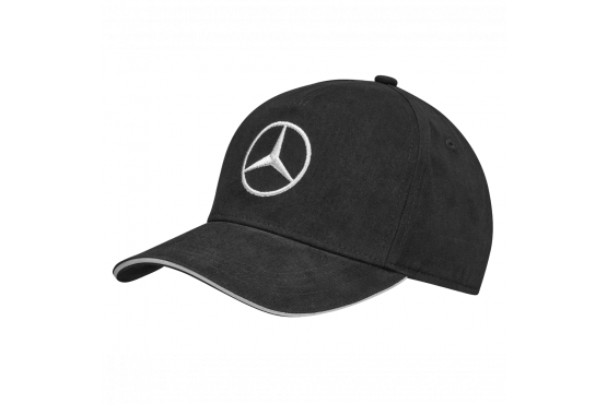 Lippalakki Musta Mercedes Tähti