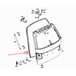 Takaluukun tiiviste W212 farkku Alkuperäinen
